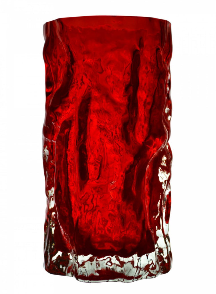 Modernist vase in red glass