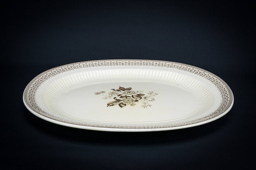 Large brown serving platter