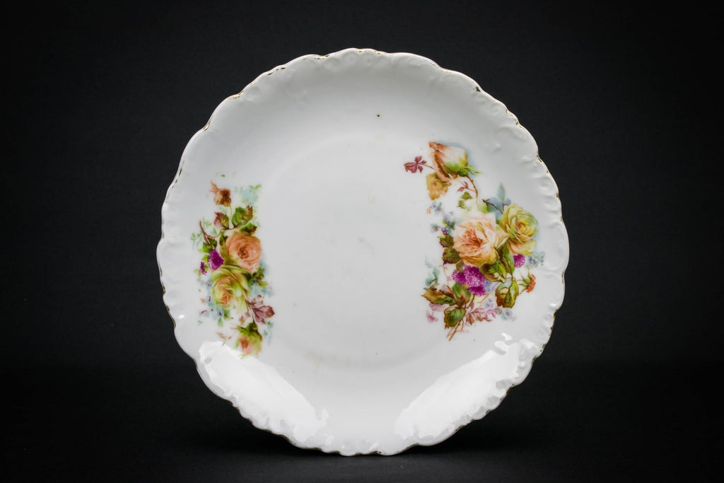 Porcelain Roses tea set for 6, German 1930s