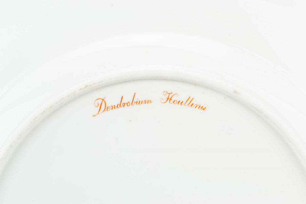 Rare orchid dinner plate