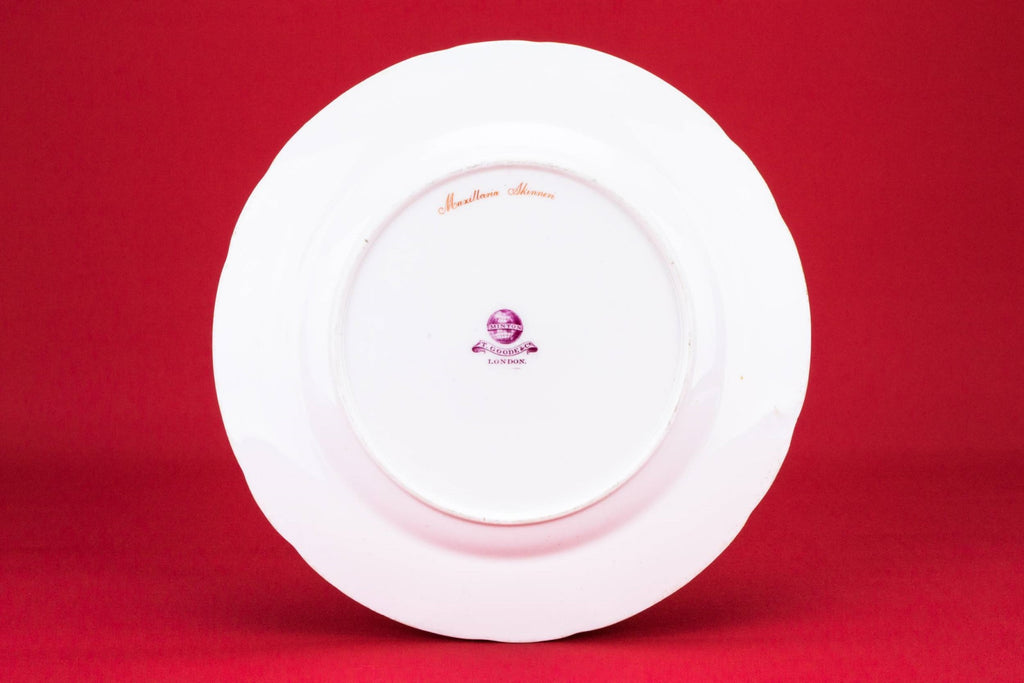Painted orchid dinner plate
