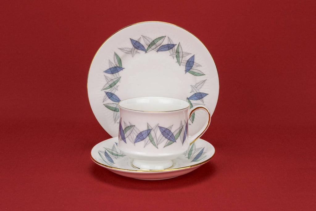 Blue and white tea set for 4