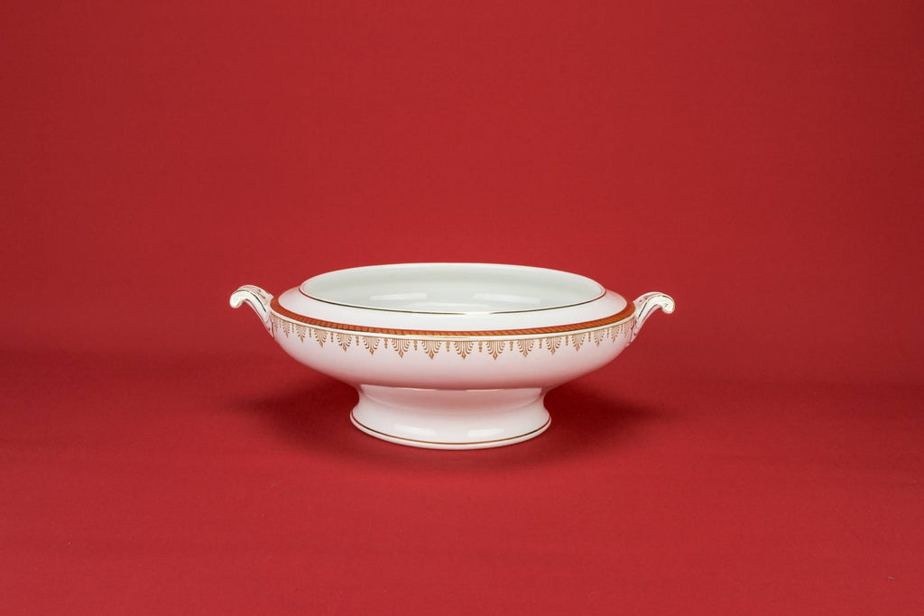 Gilded serving bowl