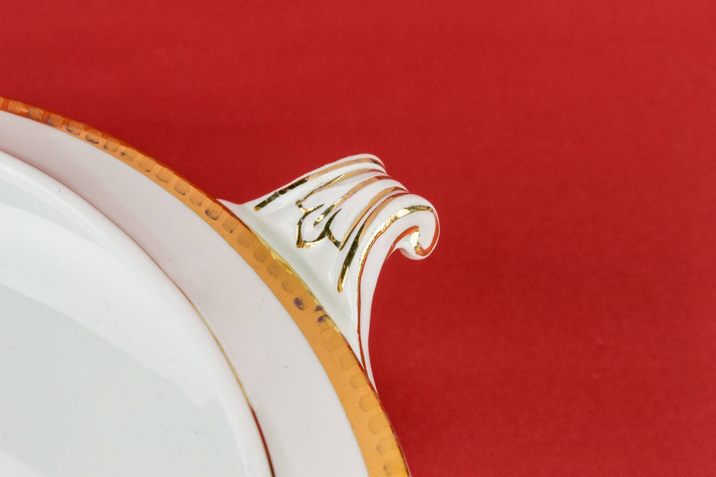 Gilded serving bowl