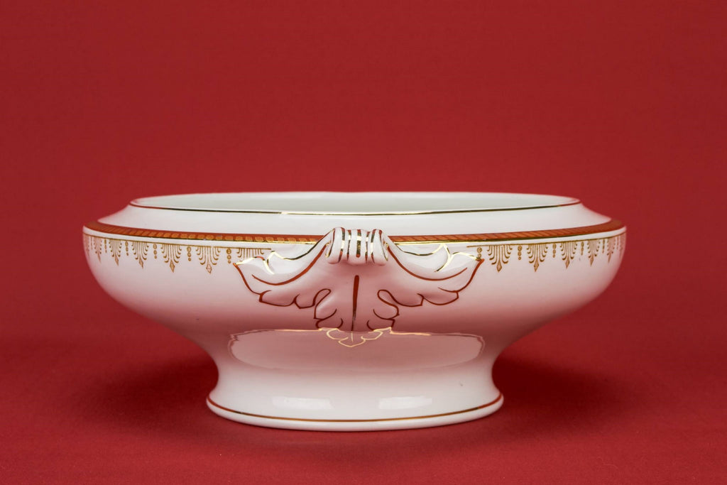 Gilded serving bowl