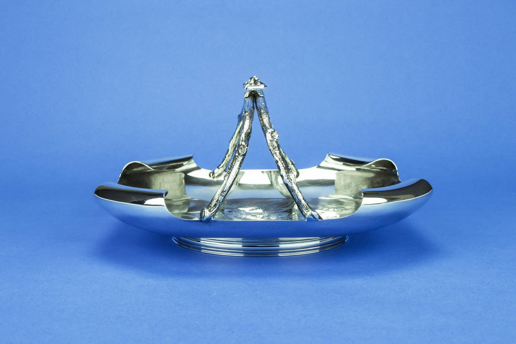 Silver plated serving bowl