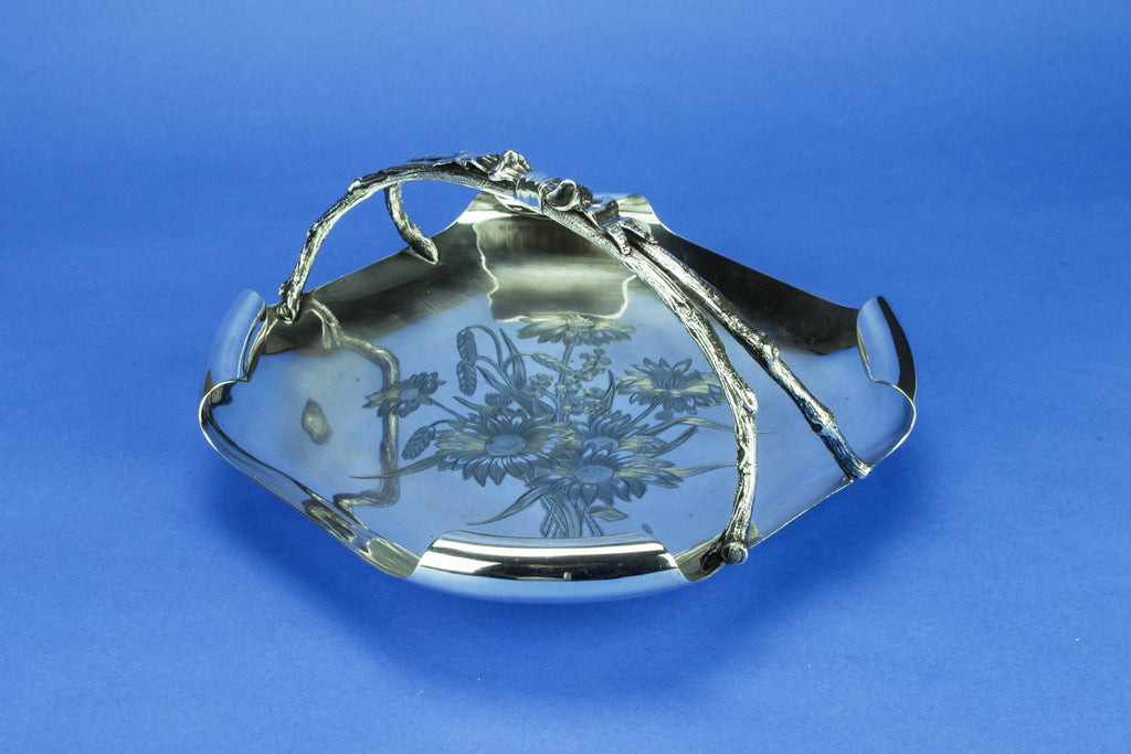 Silver plated serving bowl