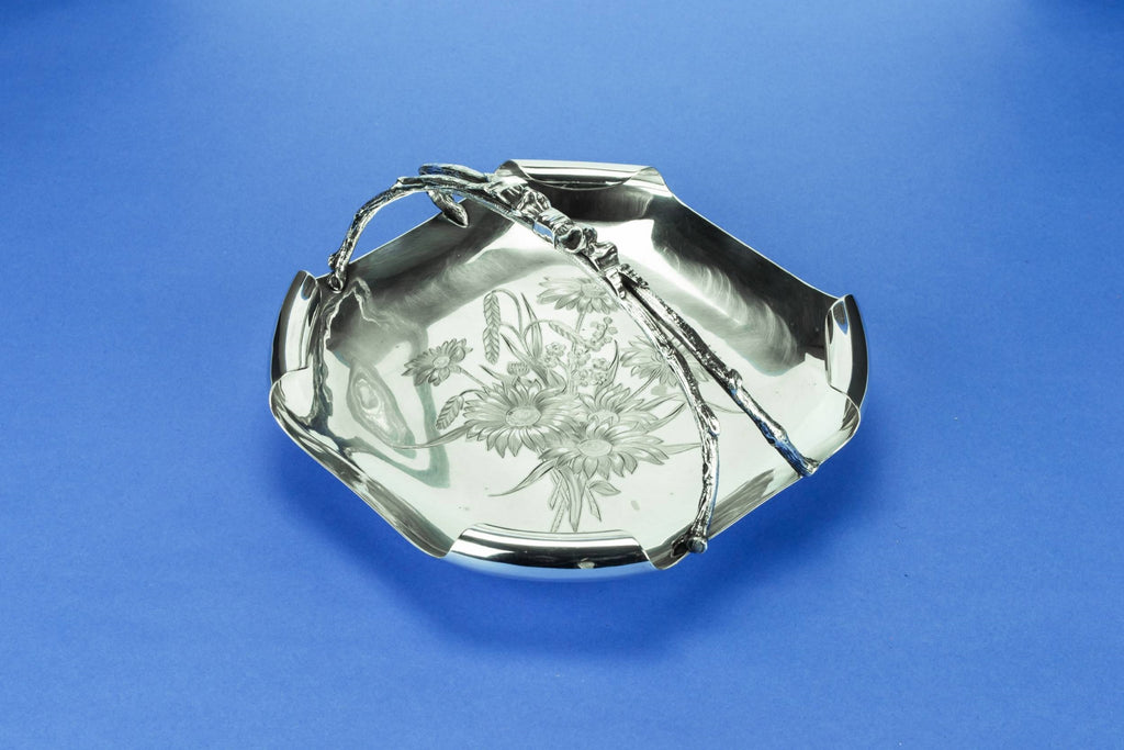 Silver plated serving bowl