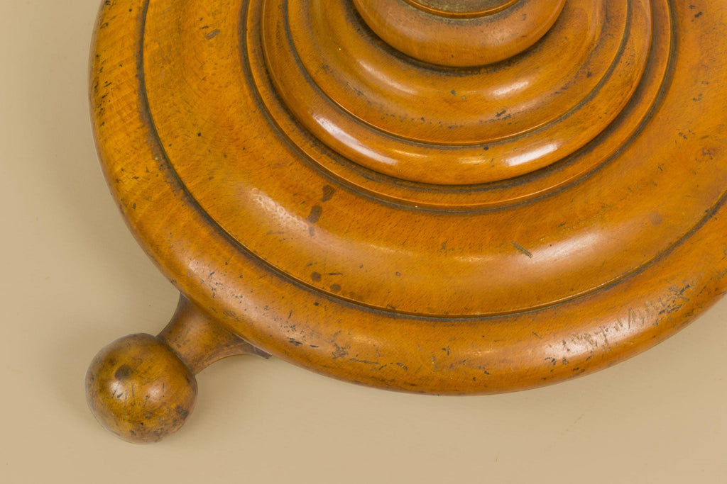 Blonde wood coffee table
