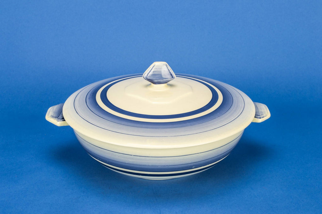 Blue Art Deco tureen
