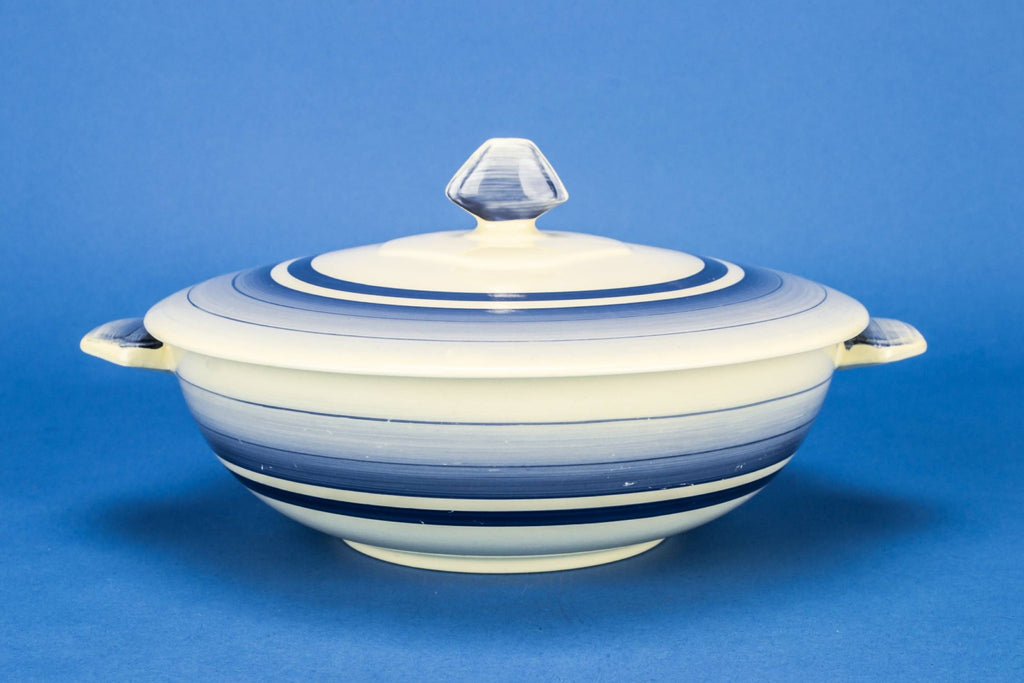 Blue Art Deco tureen