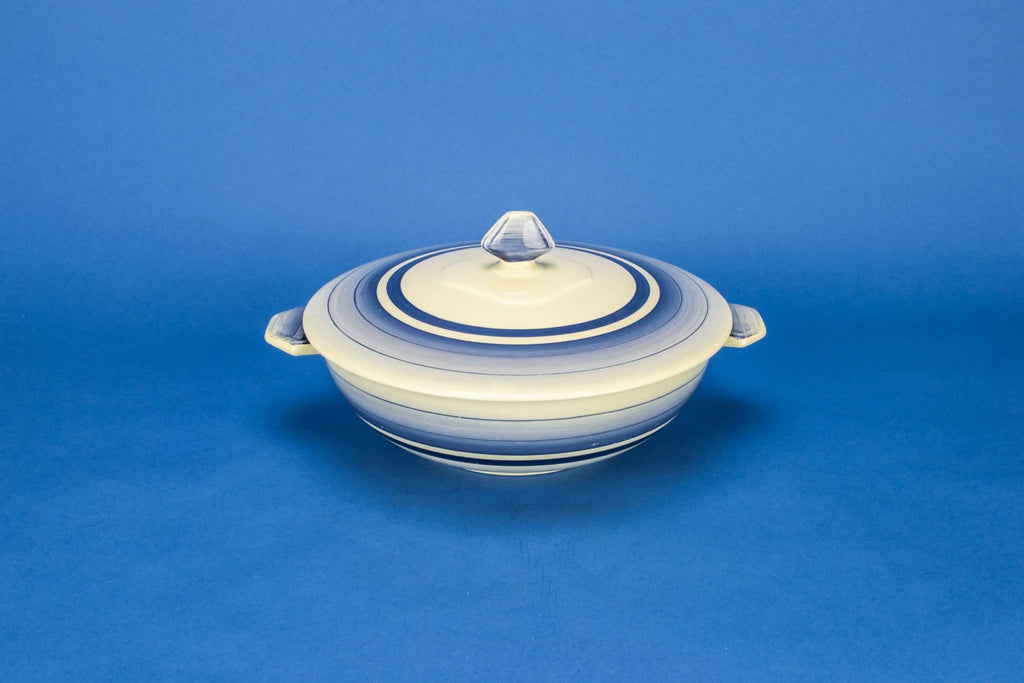 Blue Art Deco tureen