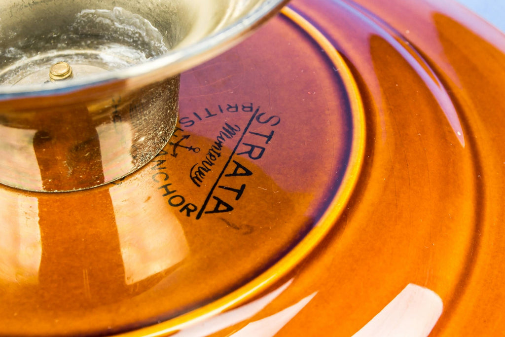 Brown cake tazza