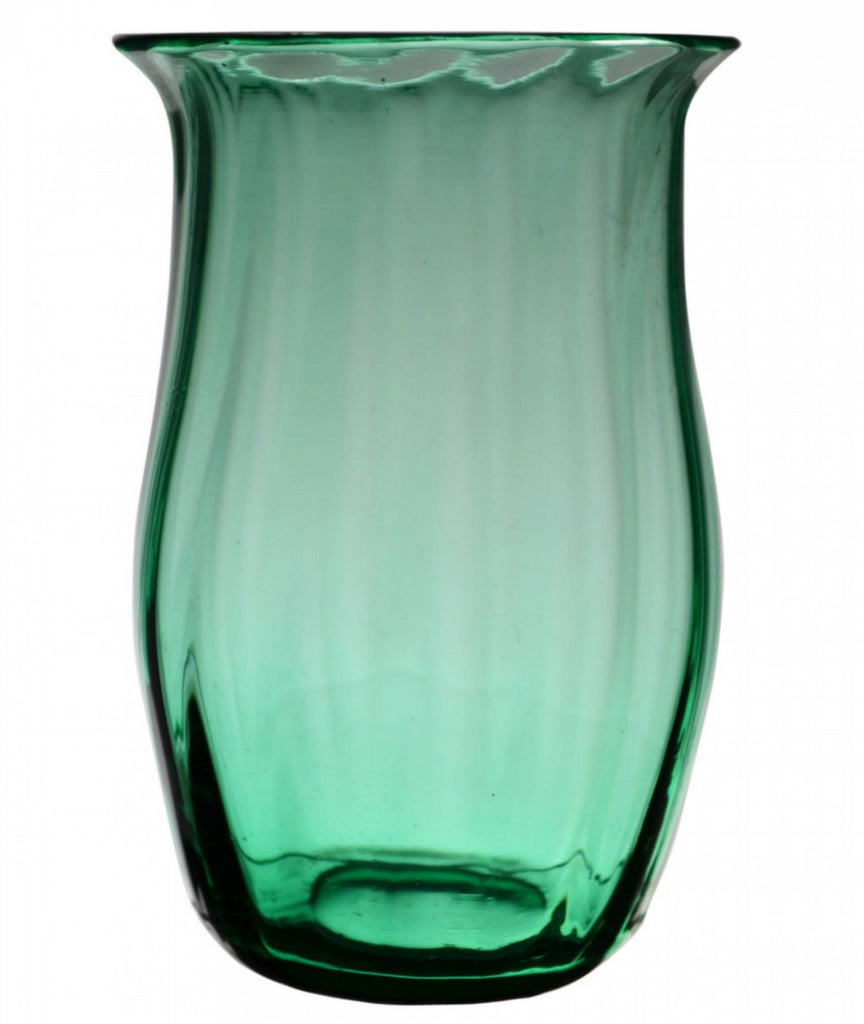 4 green tumbler glasses