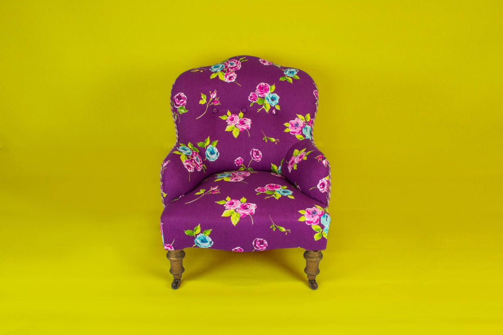 Cosy floral armchair
