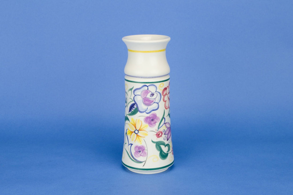 Painted floral Poole vase