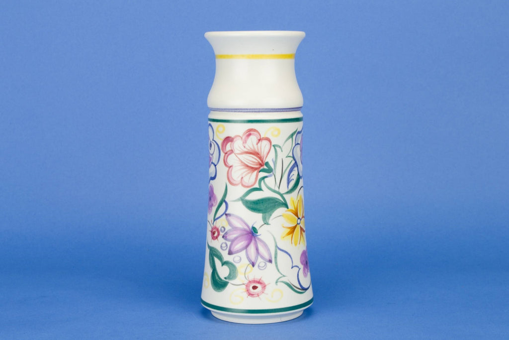 Painted floral Poole vase