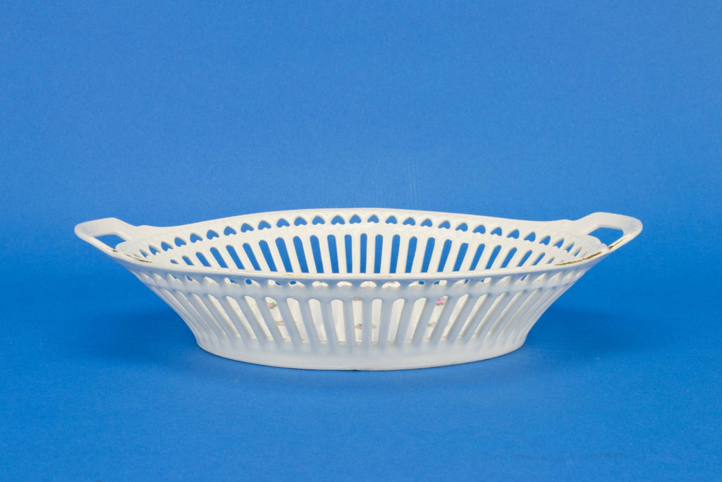 Basket shaped fruit bowl