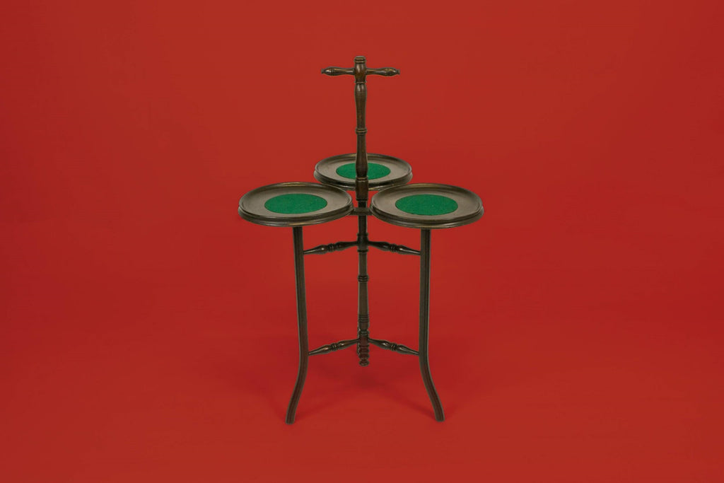 Tripod tea serving table