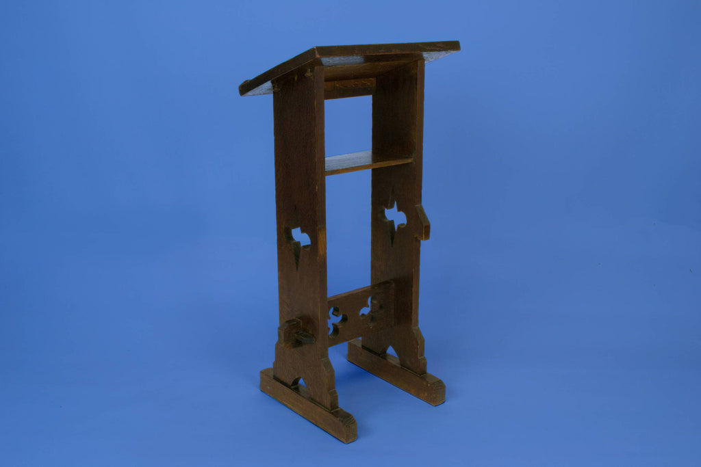 Arts & Crafts oak stand, circa 1900 by Lavish Shoestring