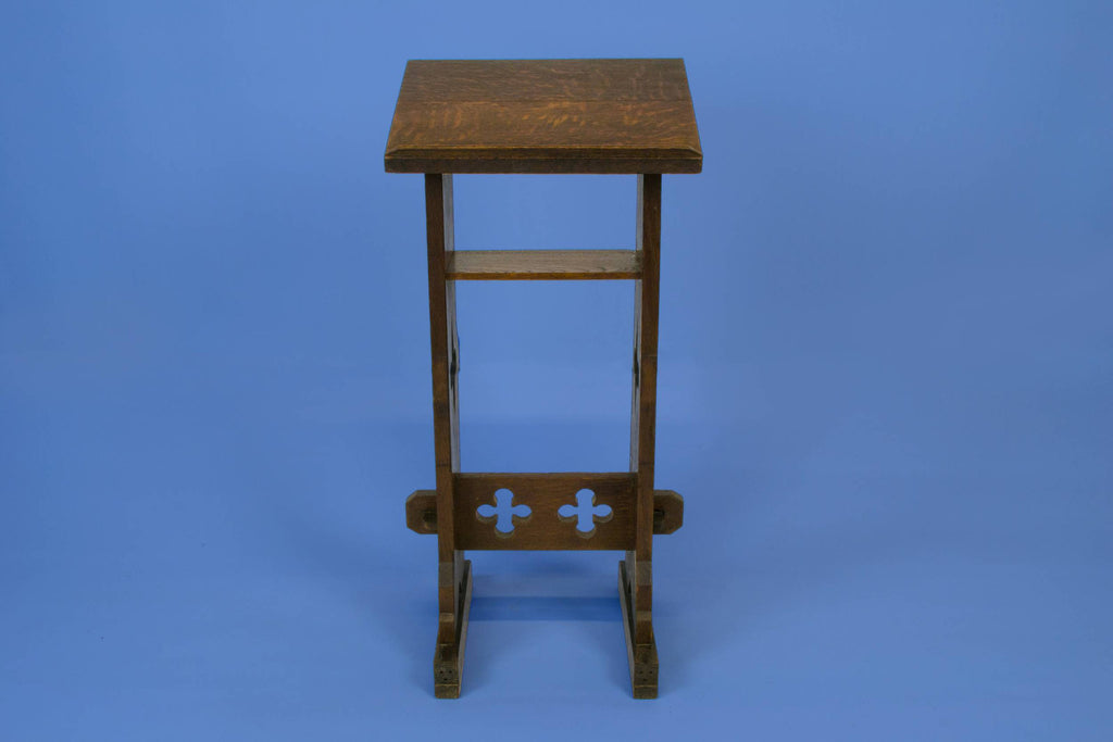 Arts & Crafts oak stand, circa 1900 by Lavish Shoestring