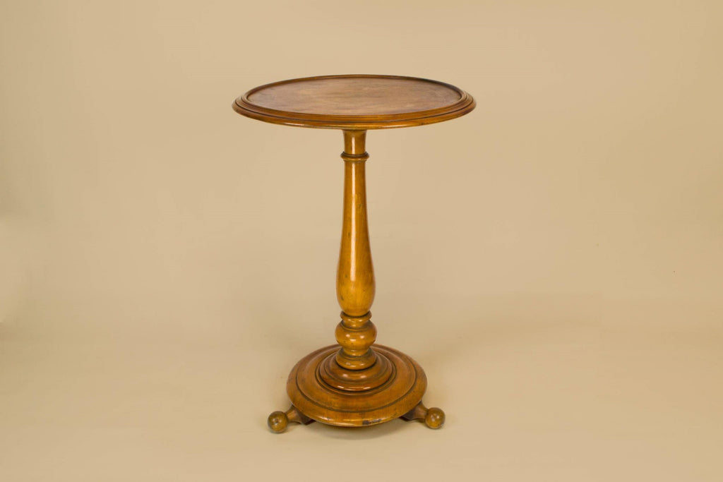 Blonde wood coffee table