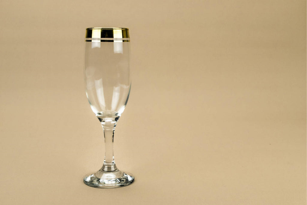 6 glass champagne flutes