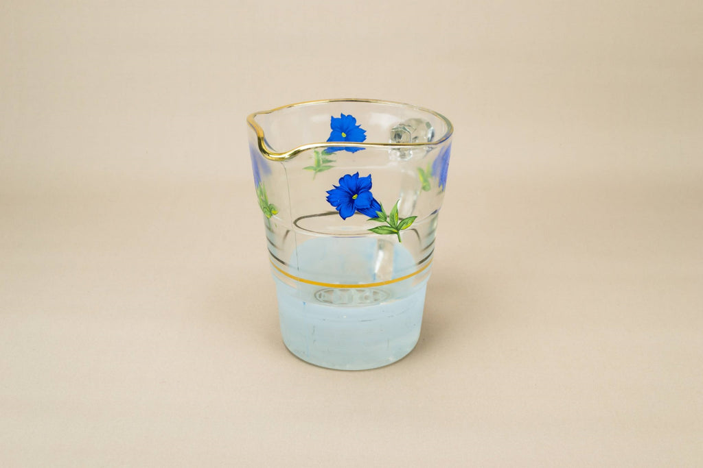 Blue floral water jug