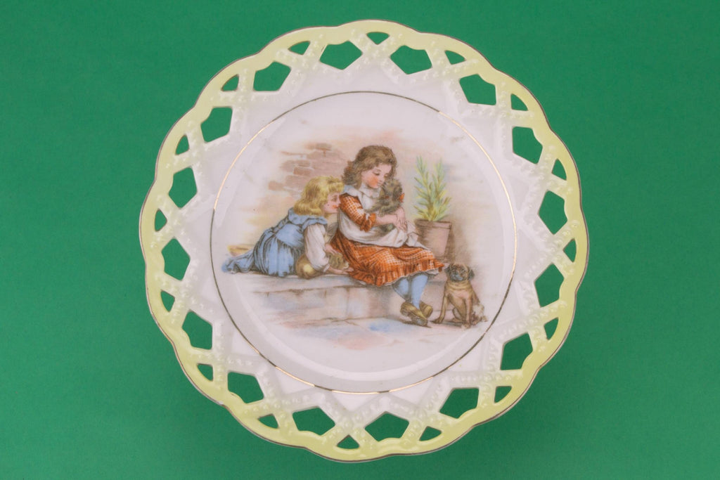 3 porcelain serving plates