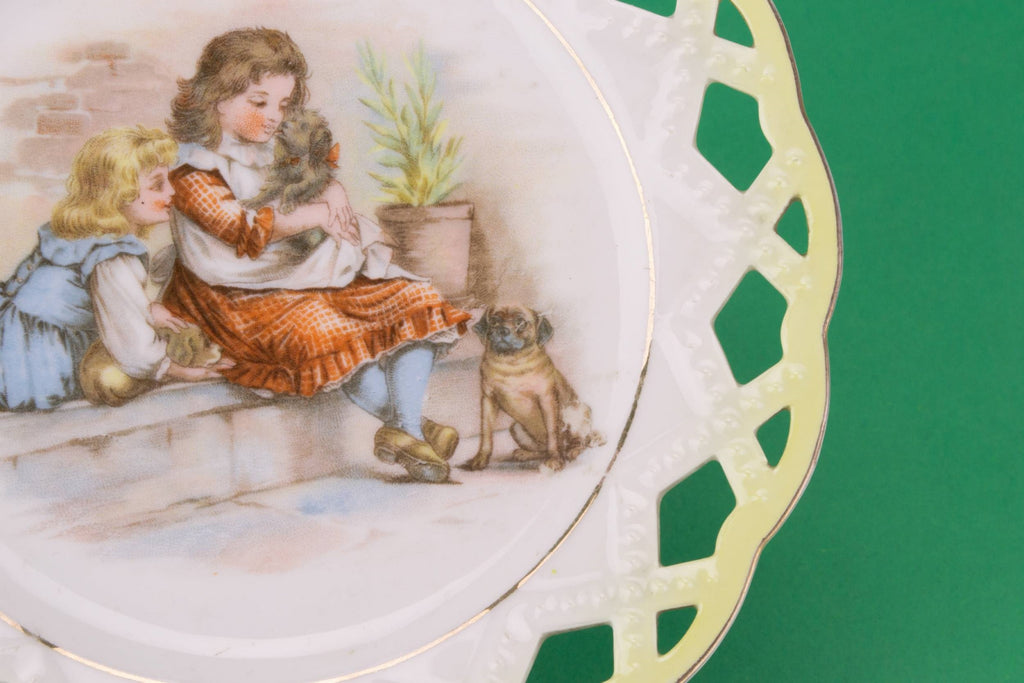 3 porcelain serving plates