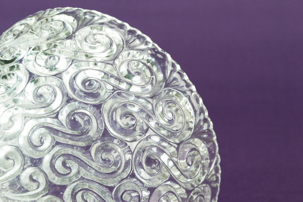 Glass serving stem bowl