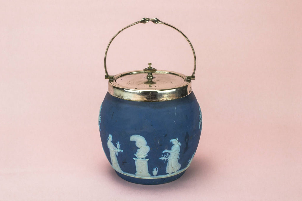Wedgwood blue ice bucket