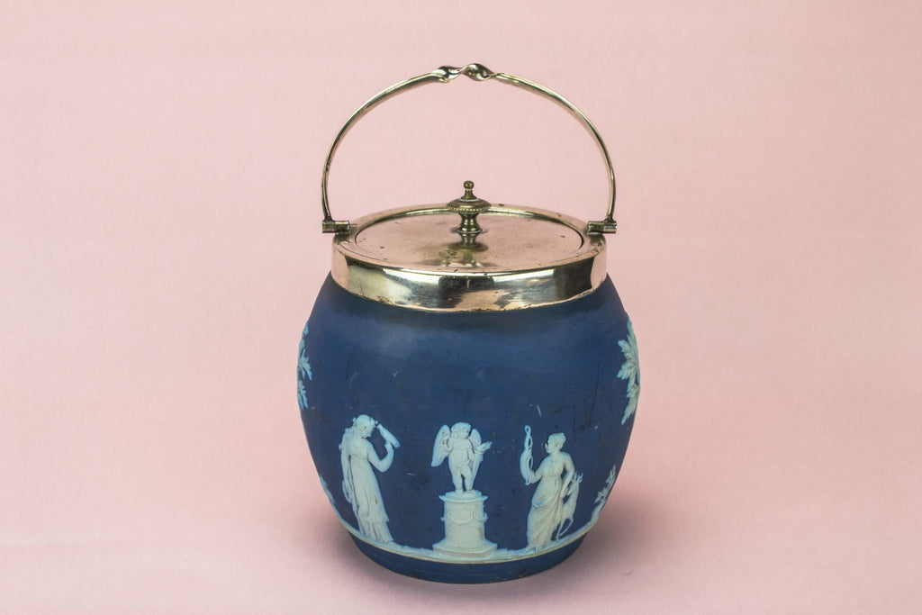 Wedgwood blue ice bucket