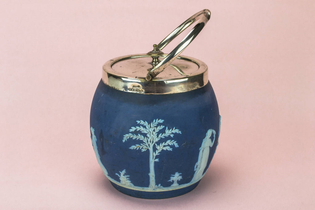 Wedgwood blue ice bucket