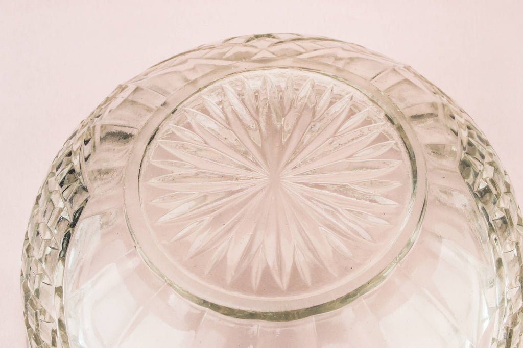 Glass serving bowl
