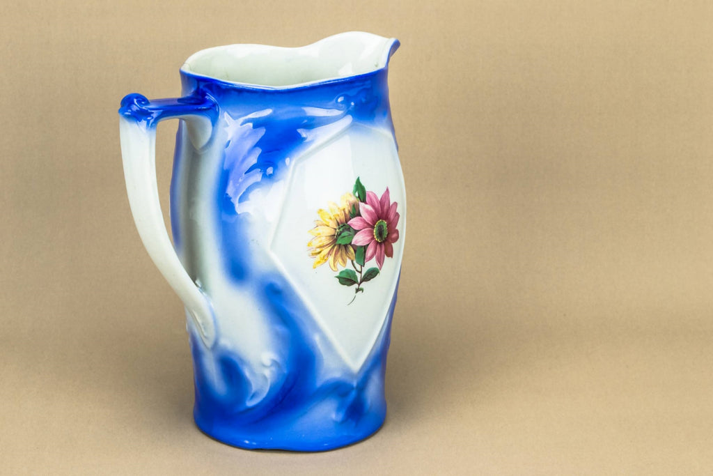 Blue flower jug