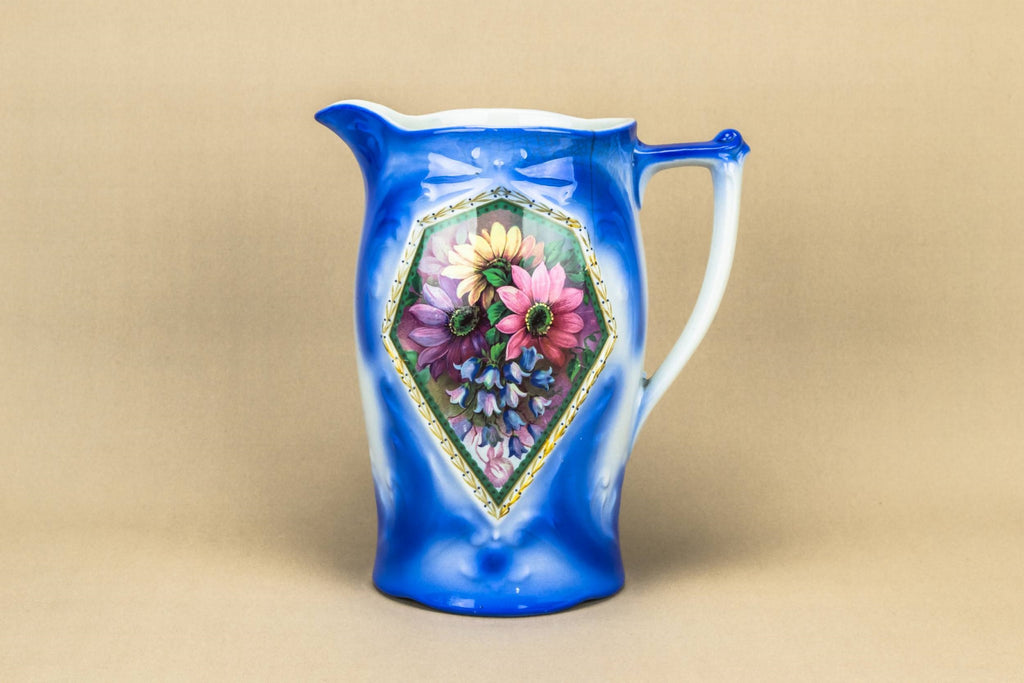 Blue flower jug