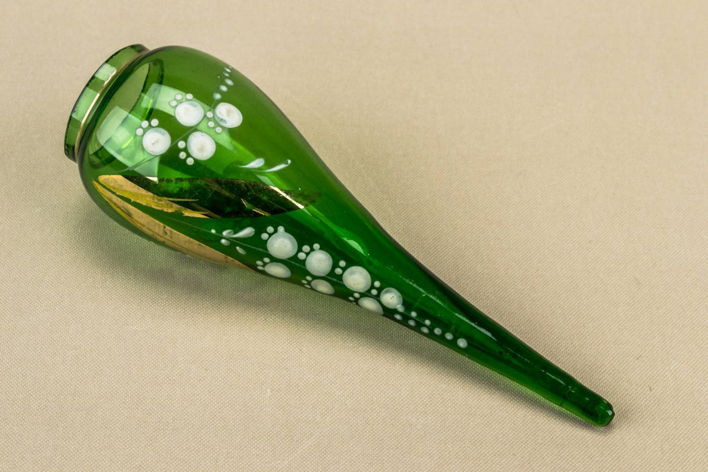 Green centrepiece table vase