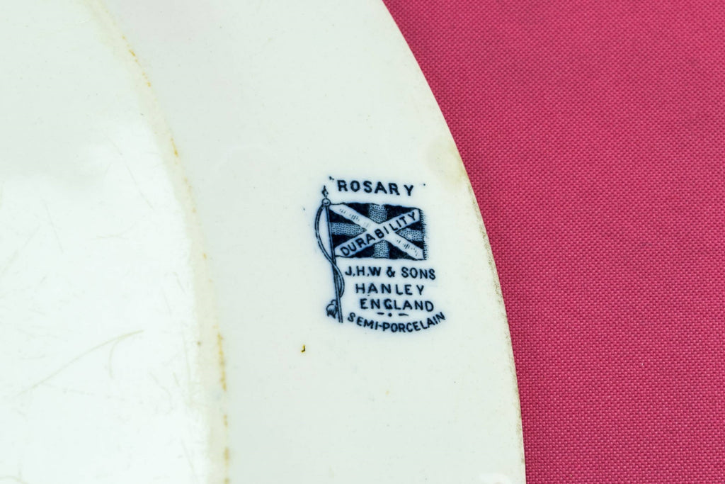 Blue and white small platter