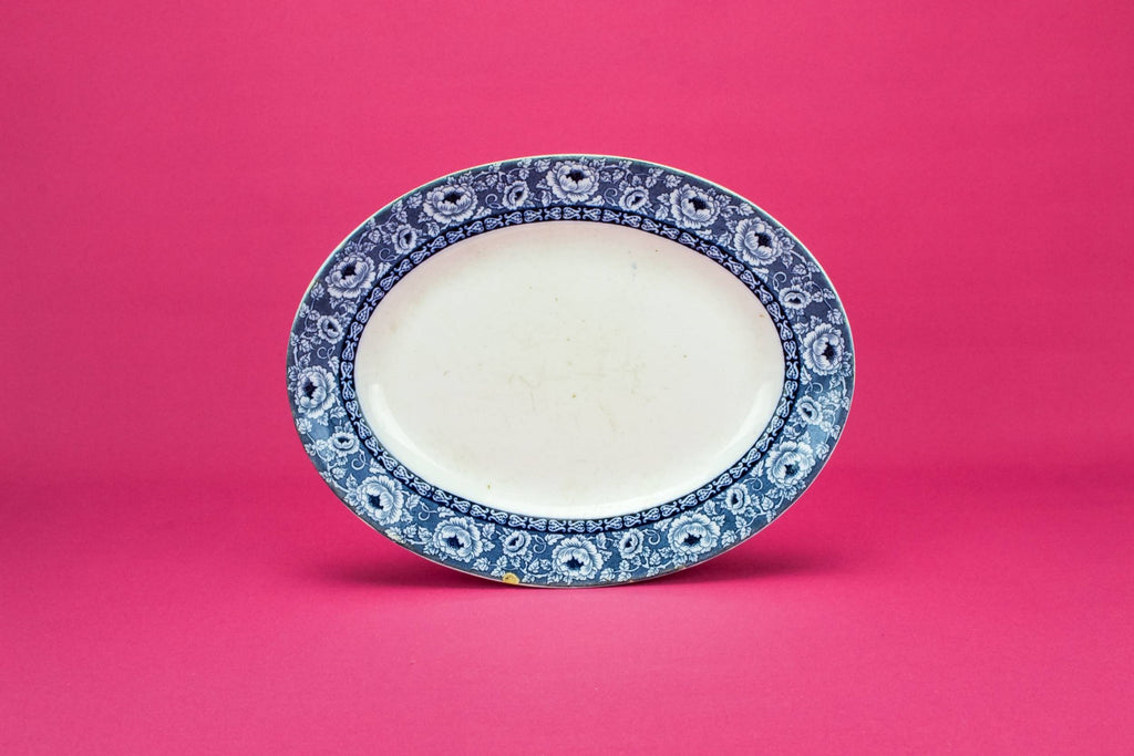 Blue and white small platter