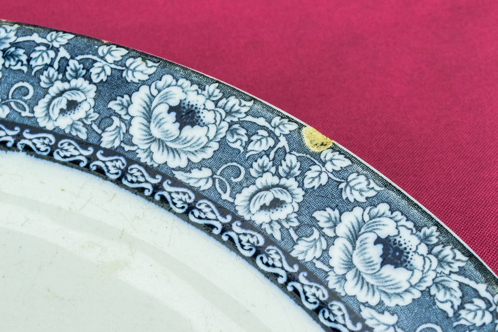 Blue and white small platter
