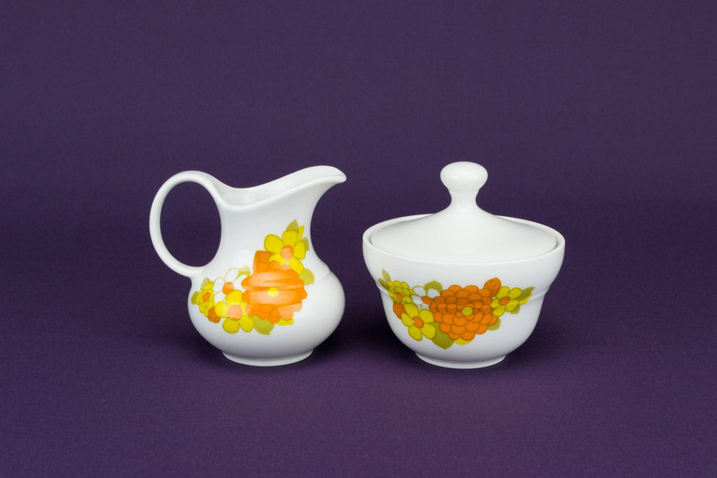 Orange milk and sugar set