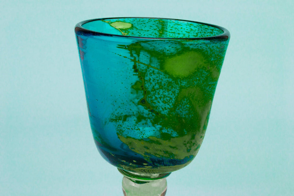 Green Mdina beer glass