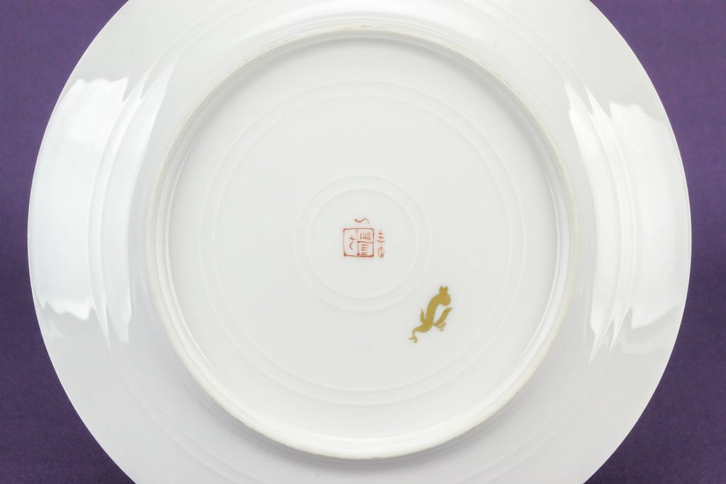 Floral cake serving plate