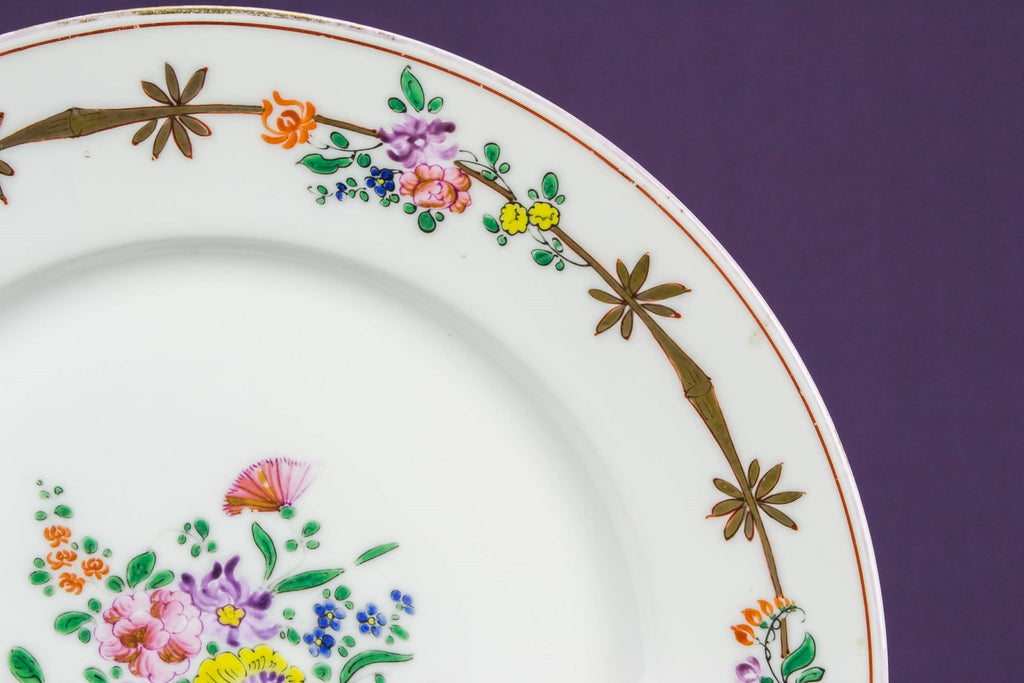 Floral cake serving plate
