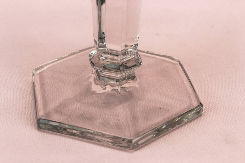 Tall glass centrepiece bowl