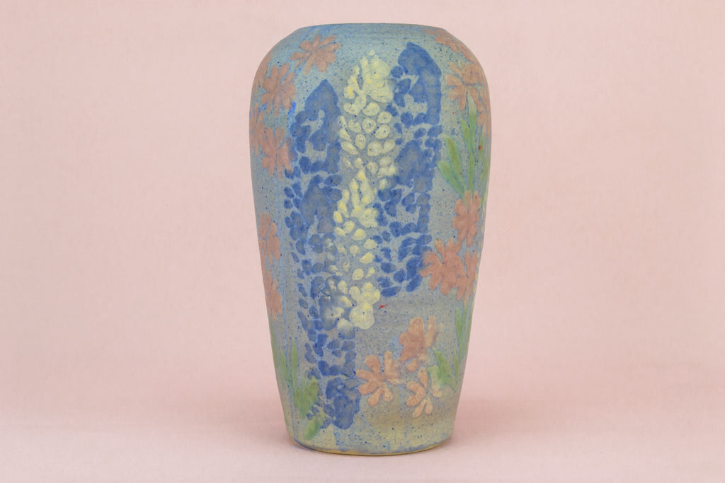 Art Nouveau blue vase