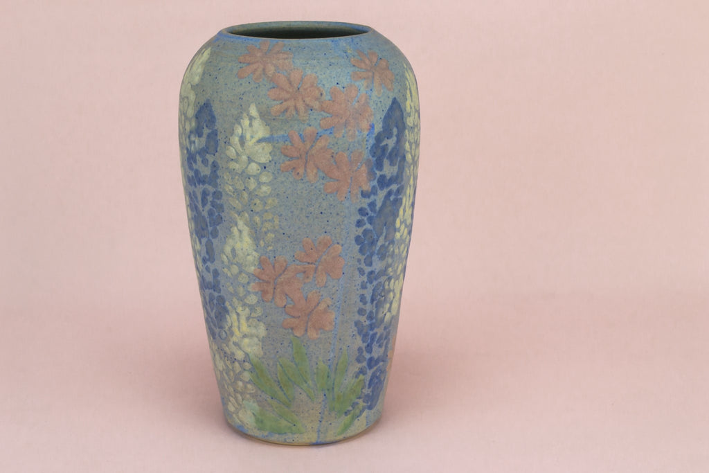 Art Nouveau blue vase