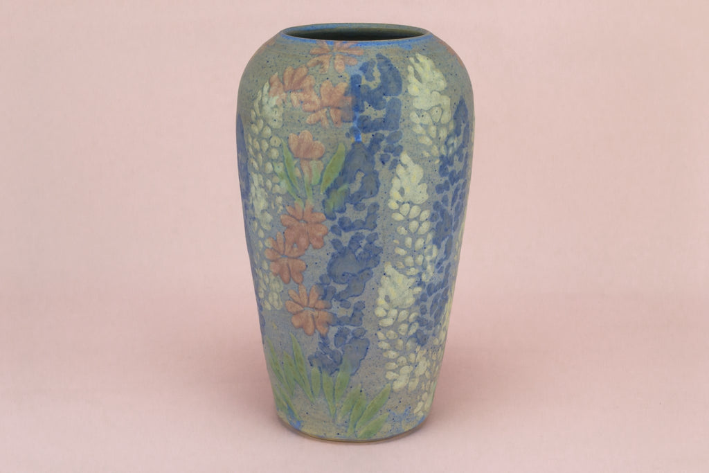 Art Nouveau blue vase