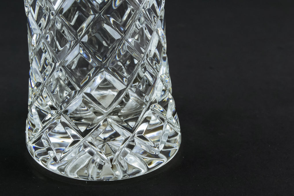 Cut glass medium vase